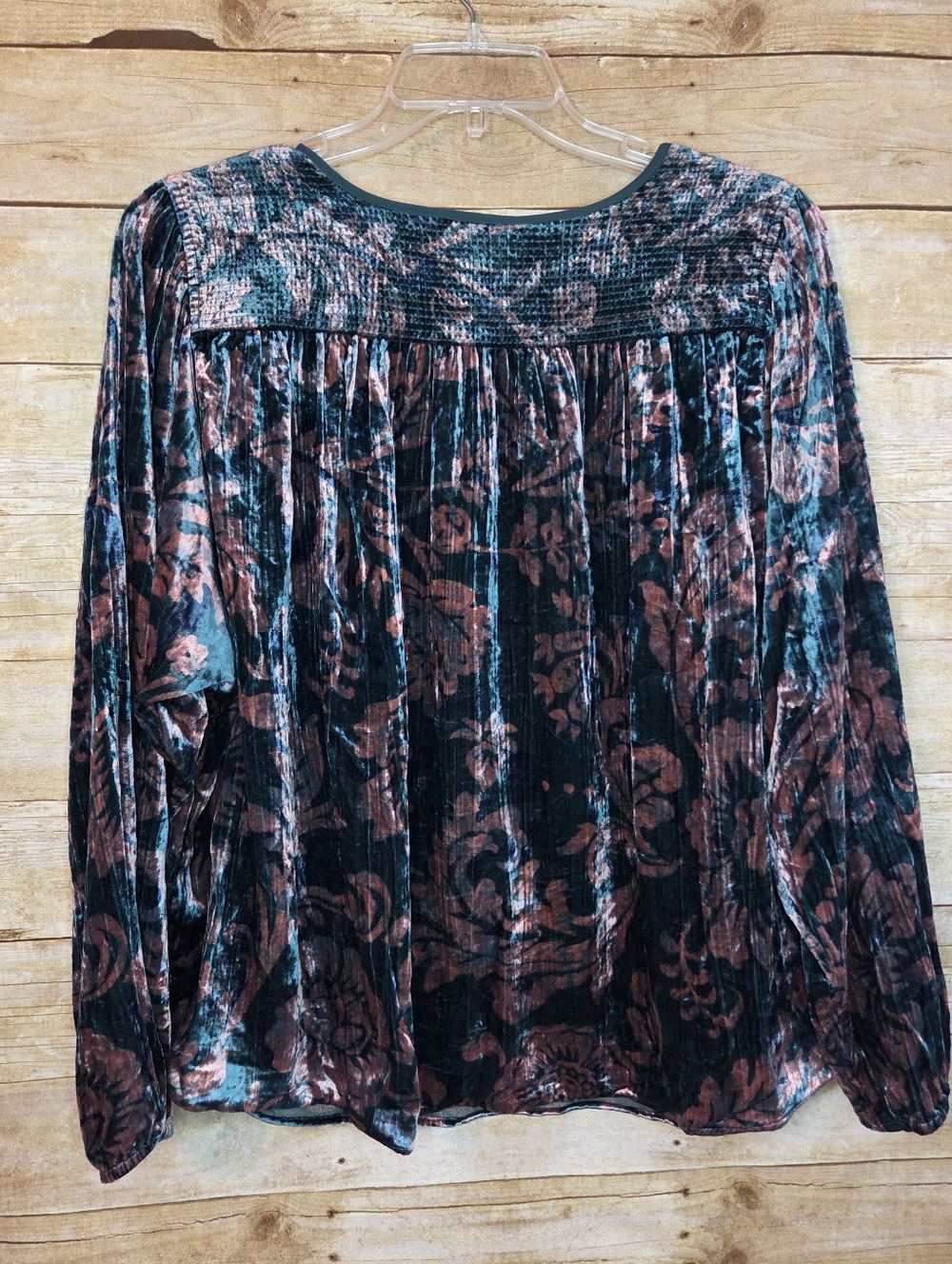 Anthropologie Velvet Blouse, 2X - Picture 4 of 4